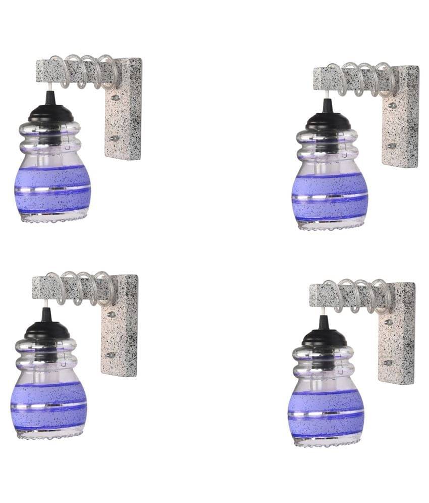 AFAST Decorative Wall Lamp Light Glass Wall Light Multi - Pack of 4 AFAST Decorative Wall Lamp Light Glass Wall Light Multi - Pack of 4
