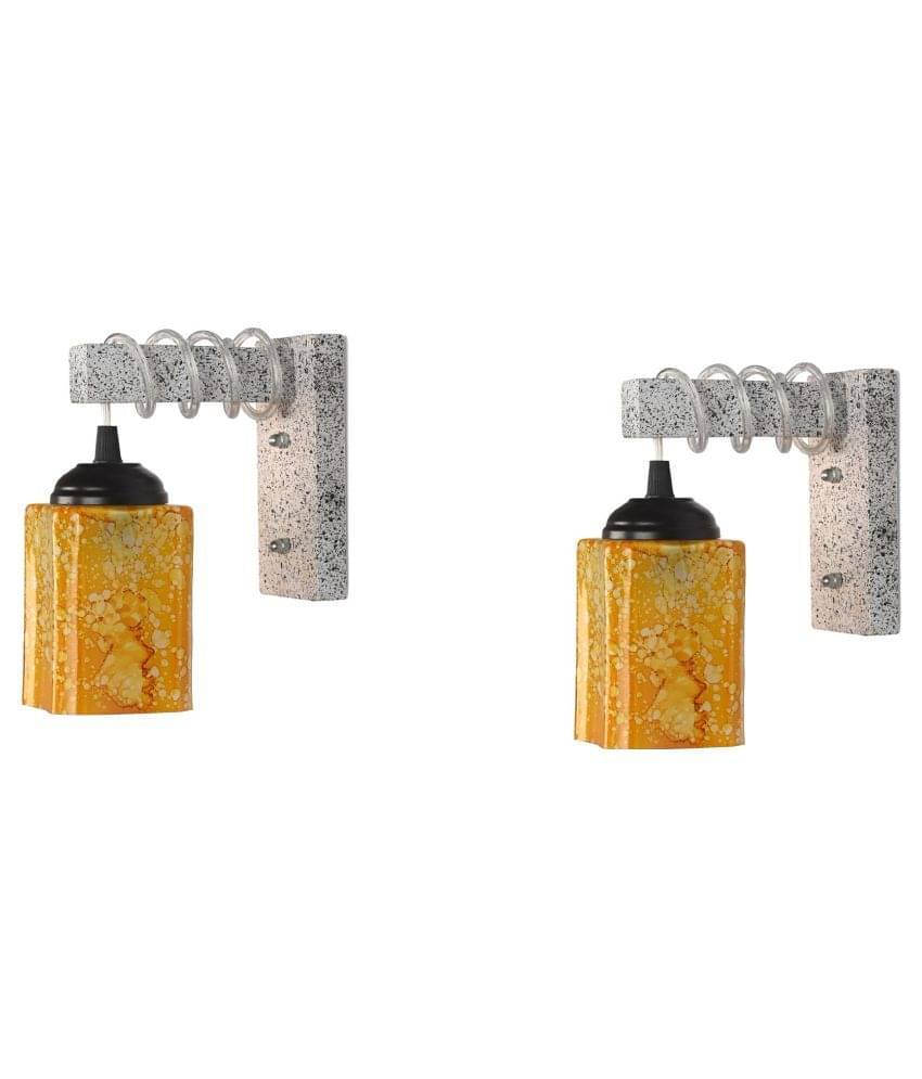     			AFAST Decorative Wall Lamp Light Glass Wall Light Multi - Pack of 2
