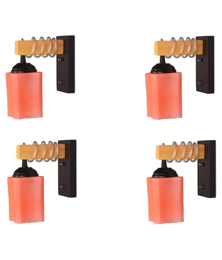 AFAST Decorative Wall Lamp Light Glass Wall Light Orange - Pack of 4 AFAST Decorative Wall Lamp Light Glass Wall Light Orange - Pack of 4