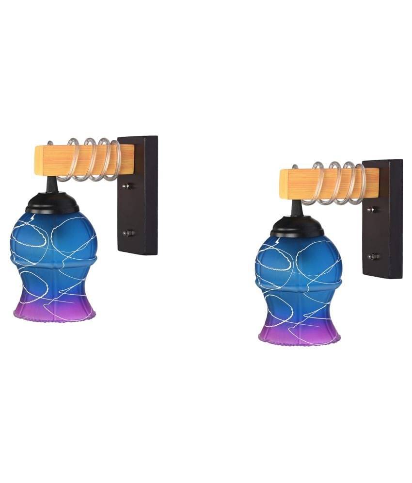     			AFAST Decorative Wall Lamp Light Glass Wall Light Multi - Pack of 2