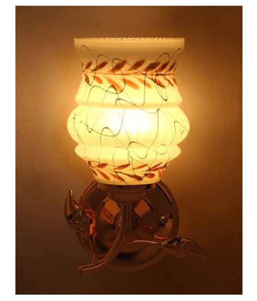     			AFAST Decorative Wall Lamp Light Glass Wall Light White - Pack of 1