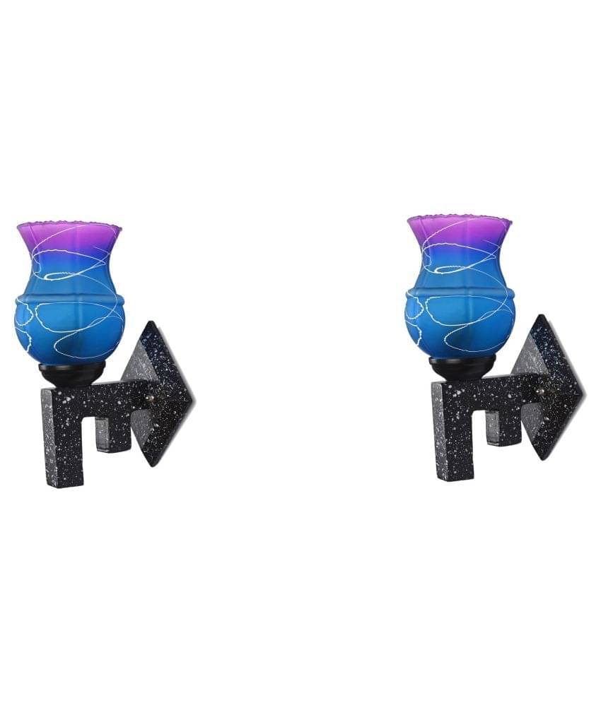     			AFAST Decorative Wall Lamp Light Glass Wall Light Multi - Pack of 2