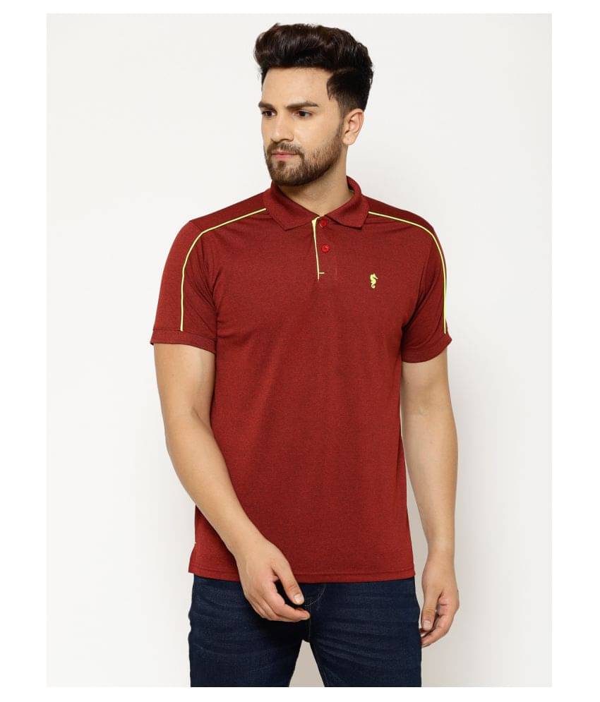     			EPPE - Maroon Polyester Regular Fit Men's Sports Polo T-Shirt ( Pack of 1 )