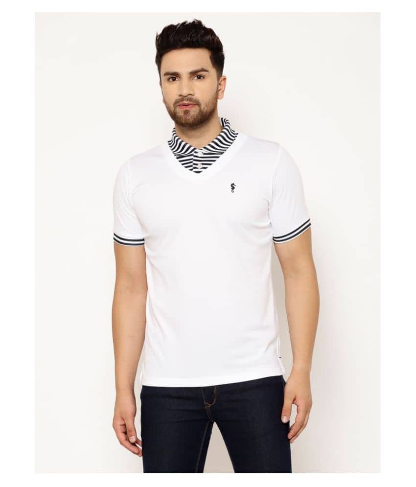 EPPE - White Polyester Regular Fit Men's Sports Polo T-Shirt ( Pack of 1 )