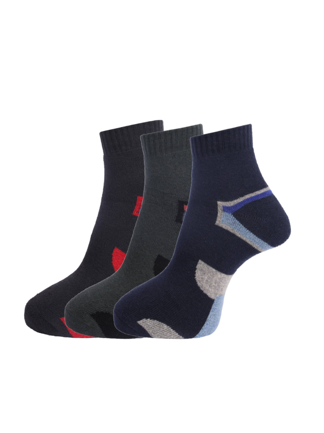 Dollar Multi Sports Ankle Length Socks Pack of 3 Dollar Multi Sports Ankle Length Socks Pack of 3