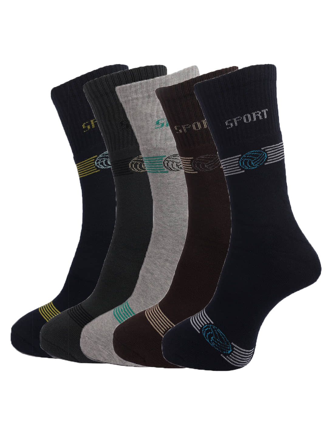 Dollar Socks Multi Casual Full Length Socks Pack of 5 - Socks | Buy online on ZillyBuy