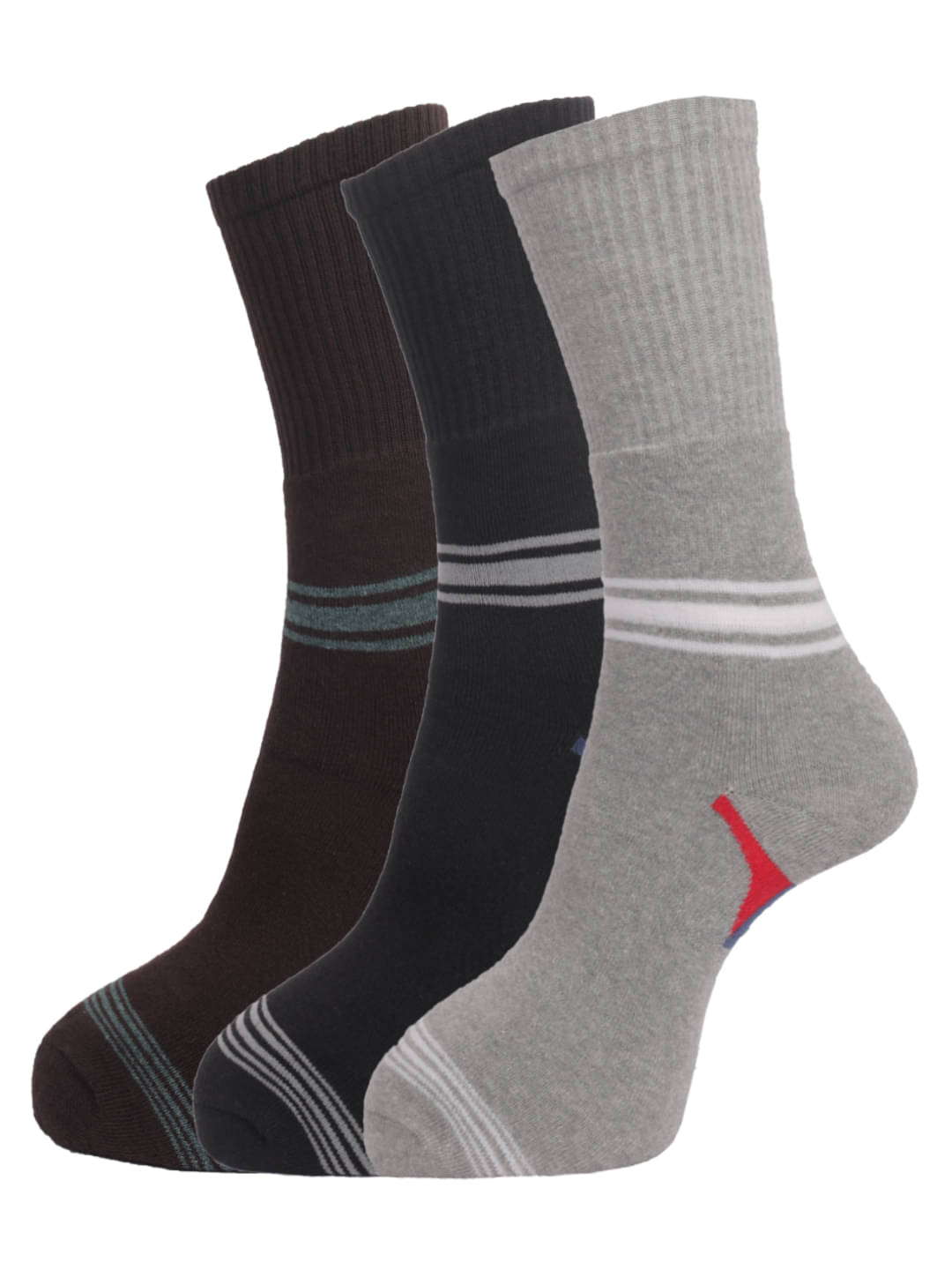 Dollar Socks - Cotton Men's Striped Multicolor Full Length Socks ( Pack of 3 ) Dollar Socks - Cotton Men's Striped Multicolor Full Length Socks ( Pack of 3 )