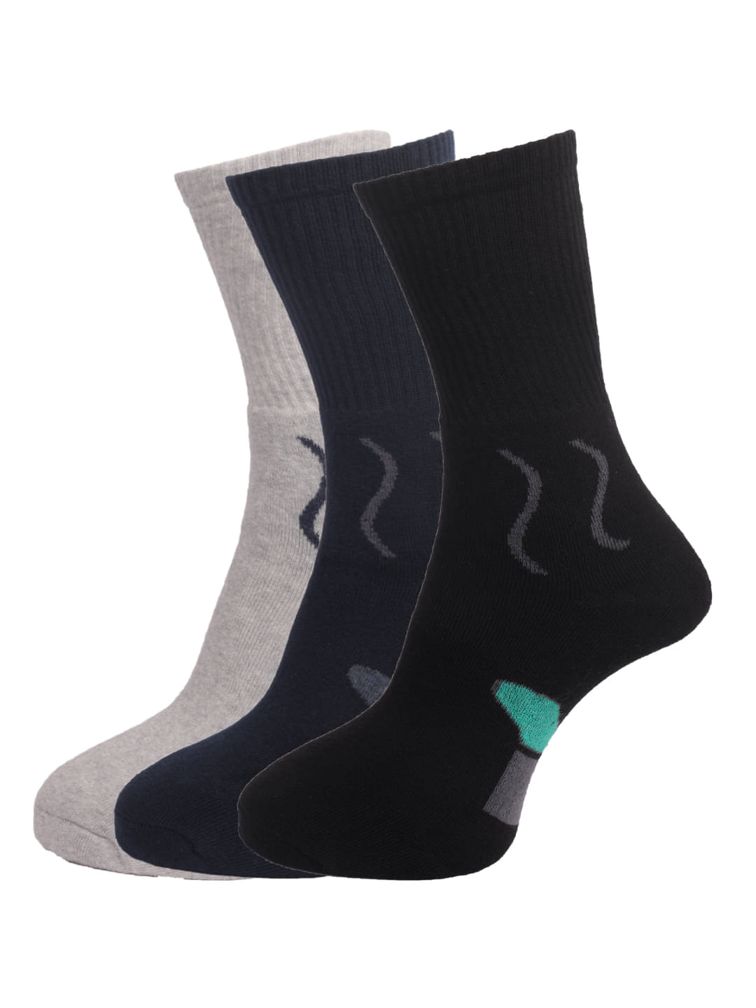     			Dollar Socks Multi Casual Full Length Socks Pack of 3