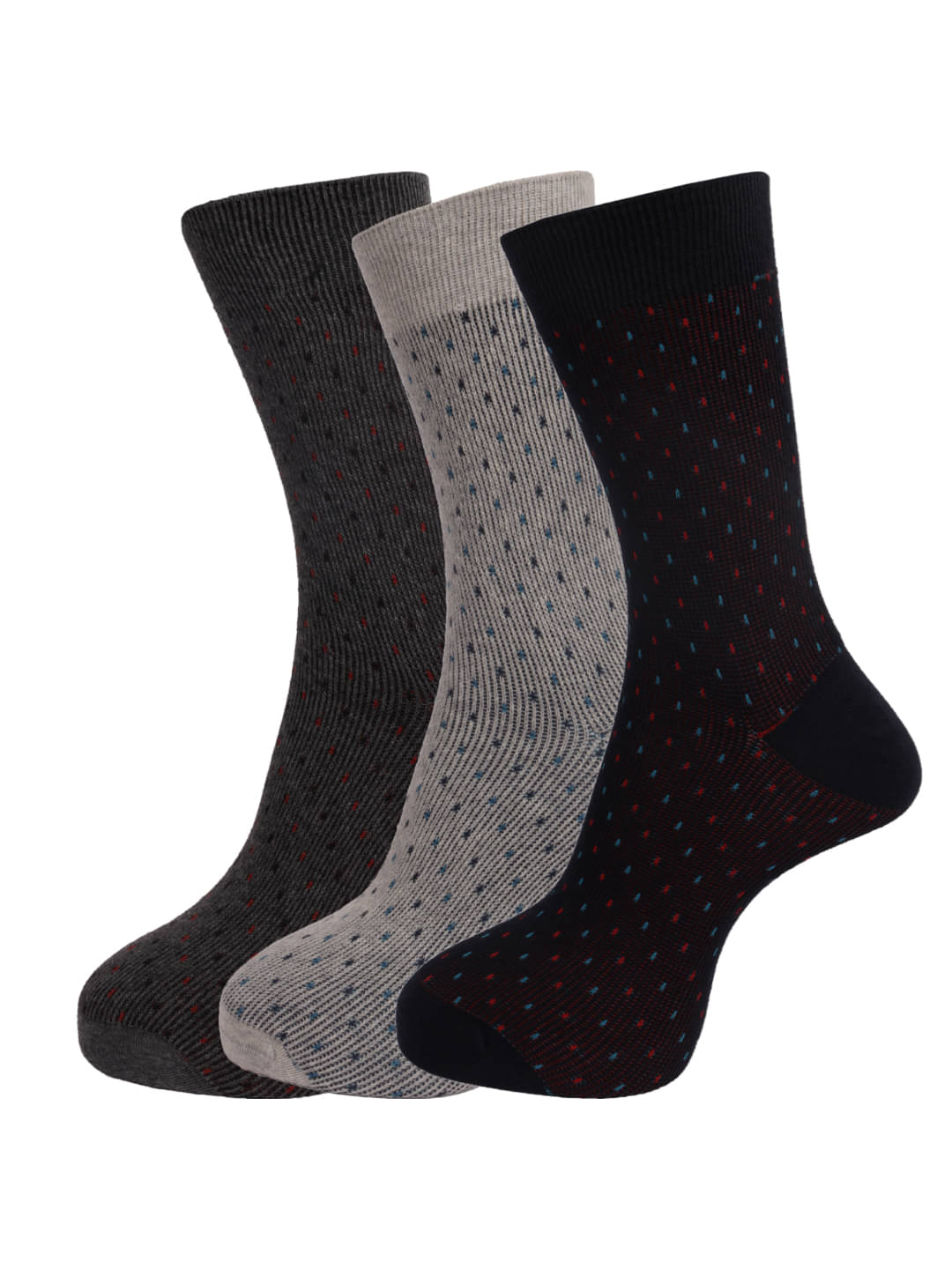     			Dollar Socks Multi Casual Full Length Socks Pack of 3