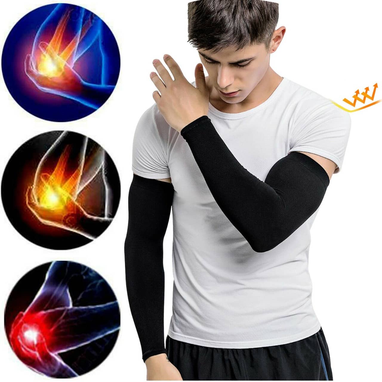 JUST RIDER Arm Sleeve for Gym, Running, Cricket, Tennis, Basketball, Badminton & More - Sports and Fitness Equipment | Buy online on ZillyBuy