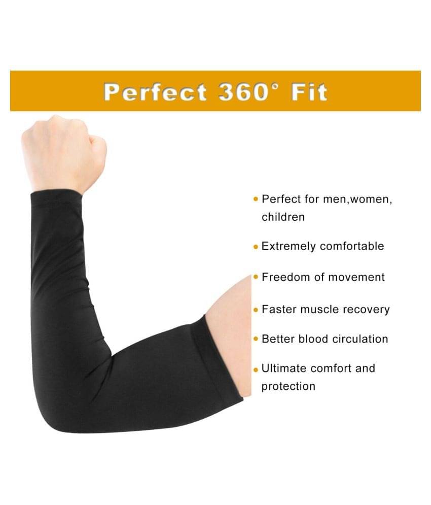     			JUST RIDER Cricket Arm Sleeve | High Fabric Stretchable Arm Sleeve