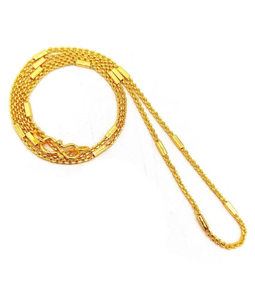 Jewar Mandi Gold Plated Chain ( Set of 1 )