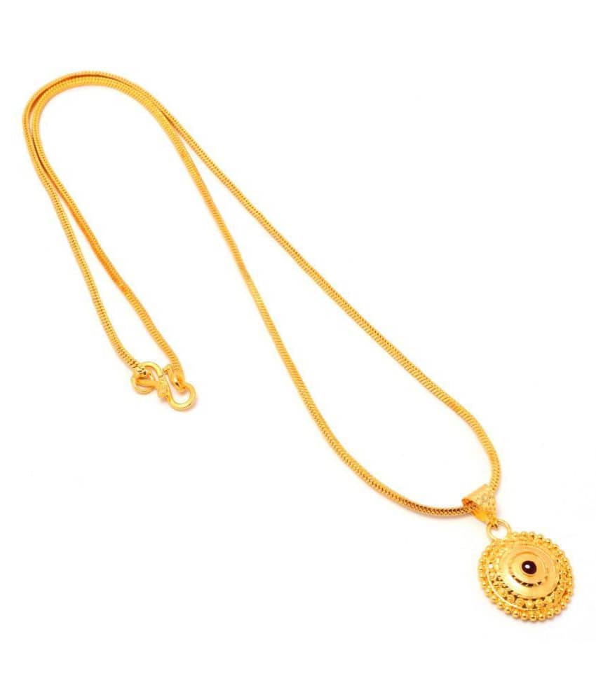 Jewar Mandi - Golden Pendant ( Pack of 1 )