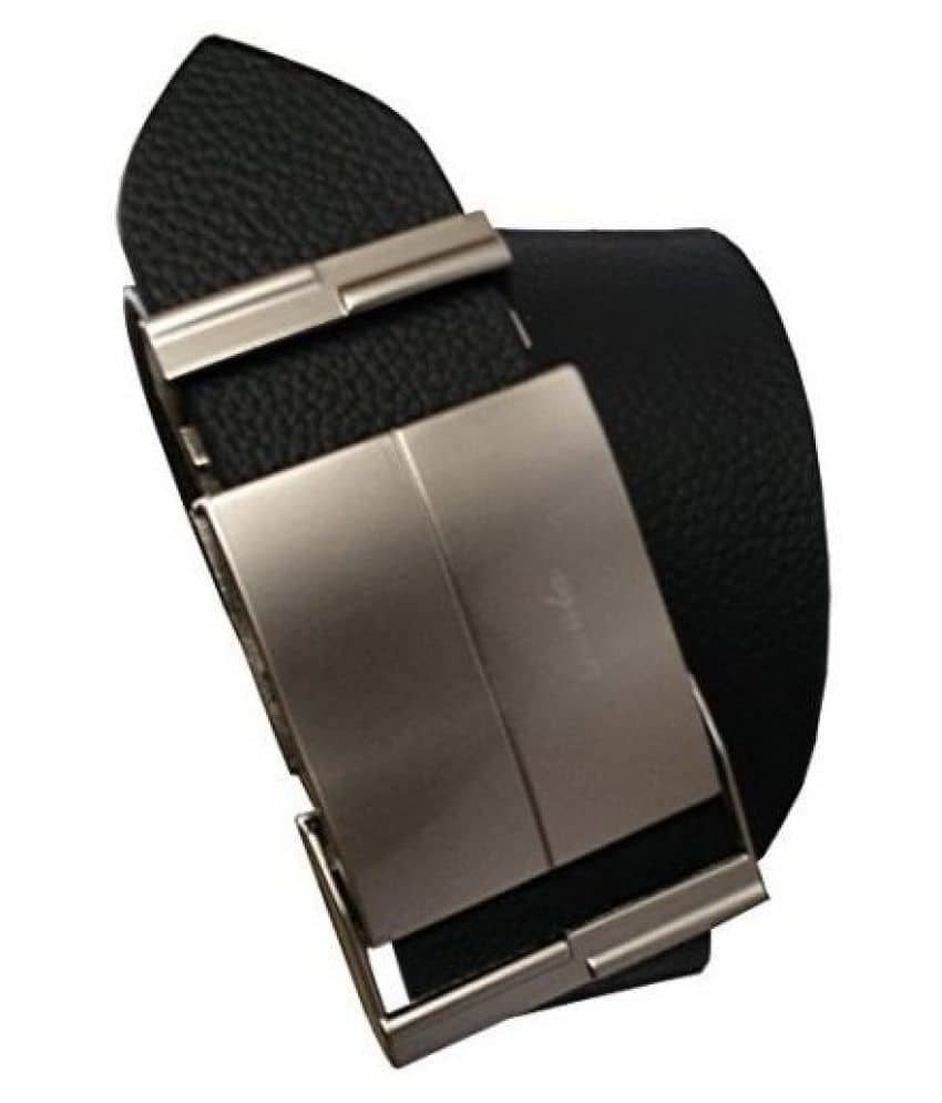 Loopa Black Leather Formal Belt