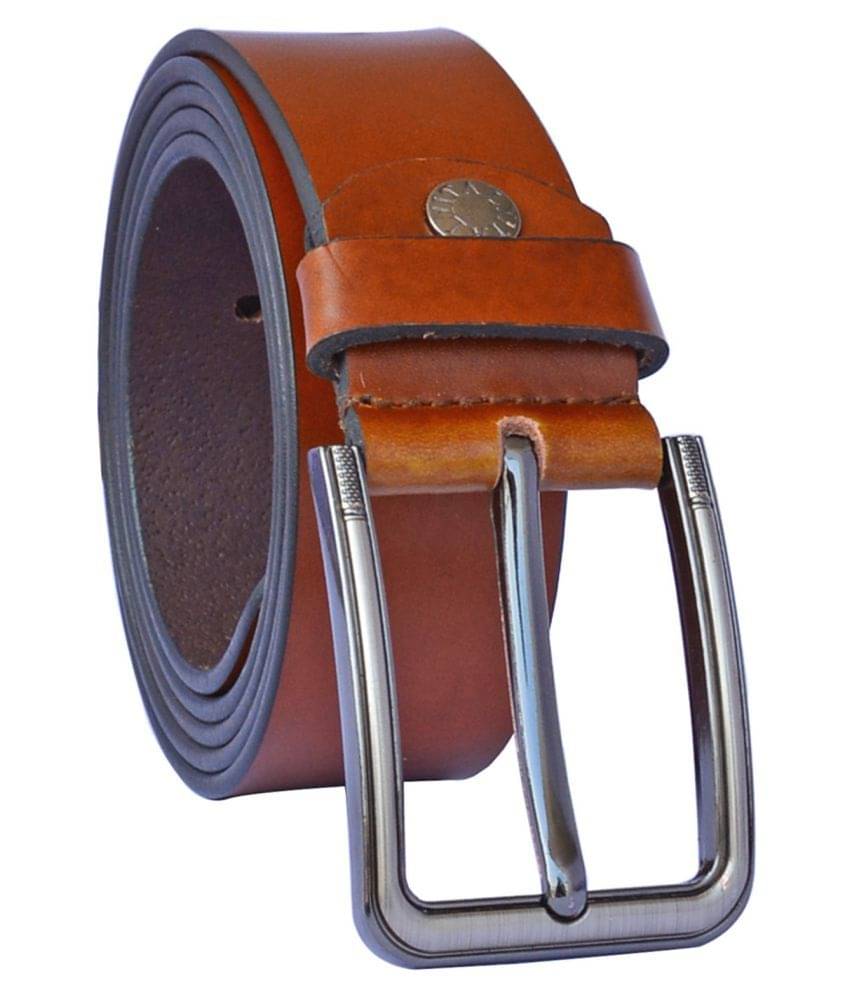 Loopa - Brown Leather Men's Formal Belt ( Pack of 1 ) Loopa - Brown Leather Men's Formal Belt ( Pack of 1 )
