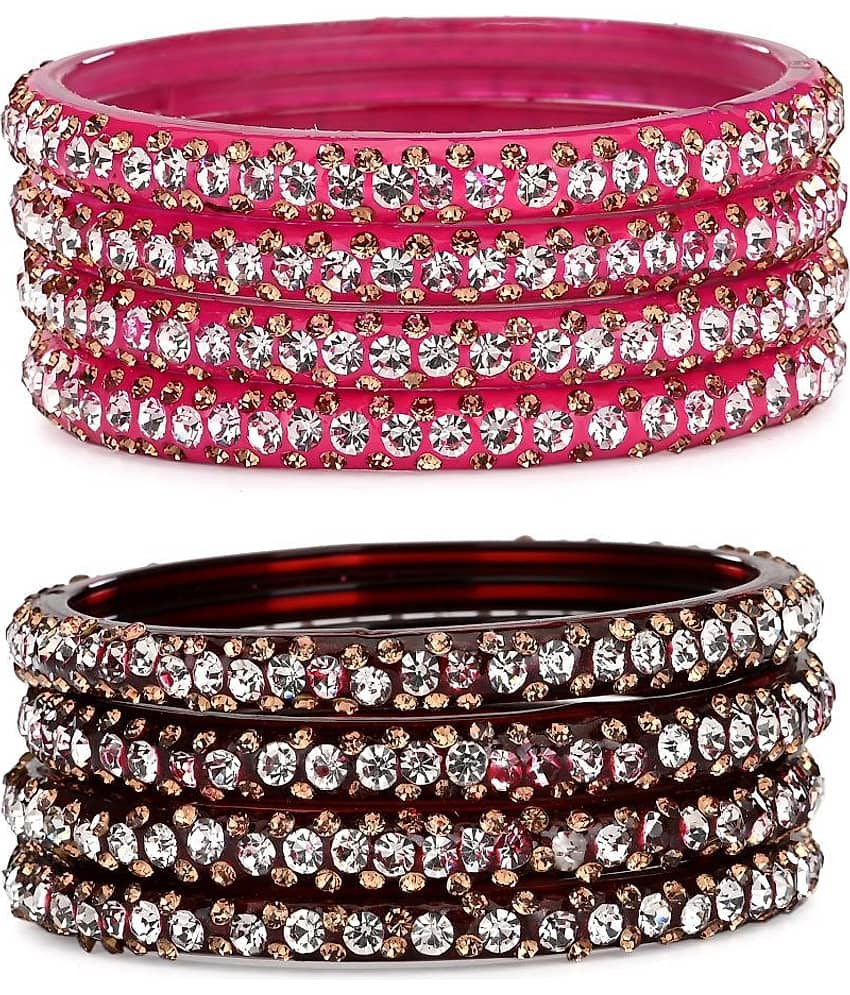 Somil Designer And Attractive Wedding Fancy Glass Bangle Set For Party, Marriage, Function And Daily Use - Bangles & Bracelets | Buy online on ZillyBuy