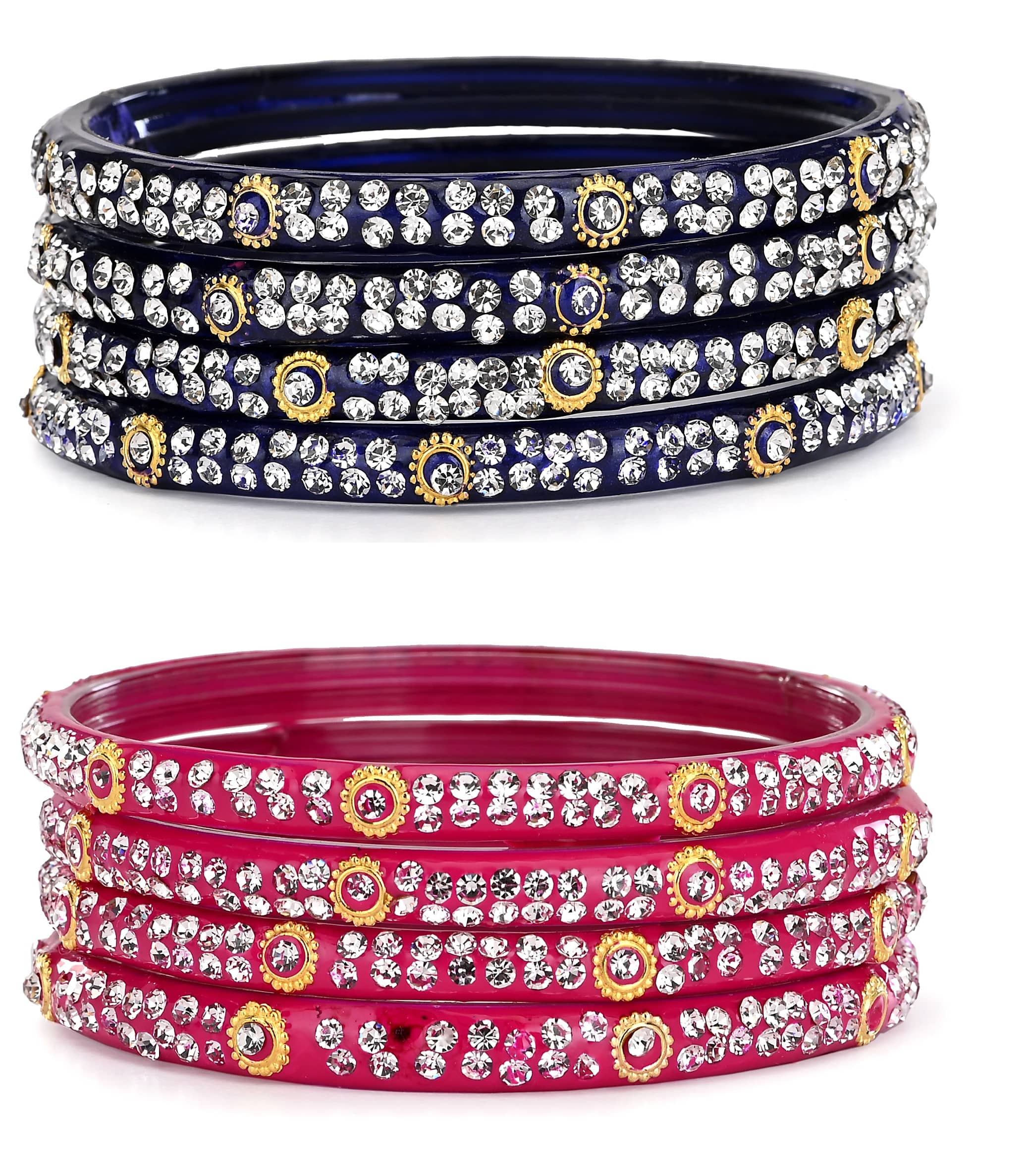 Somil Designer And Attractive Wedding Fancy Glass Bangle Set For Party, Marriage, Function And Daily Use - Bangles & Bracelets | Buy online on ZillyBuy