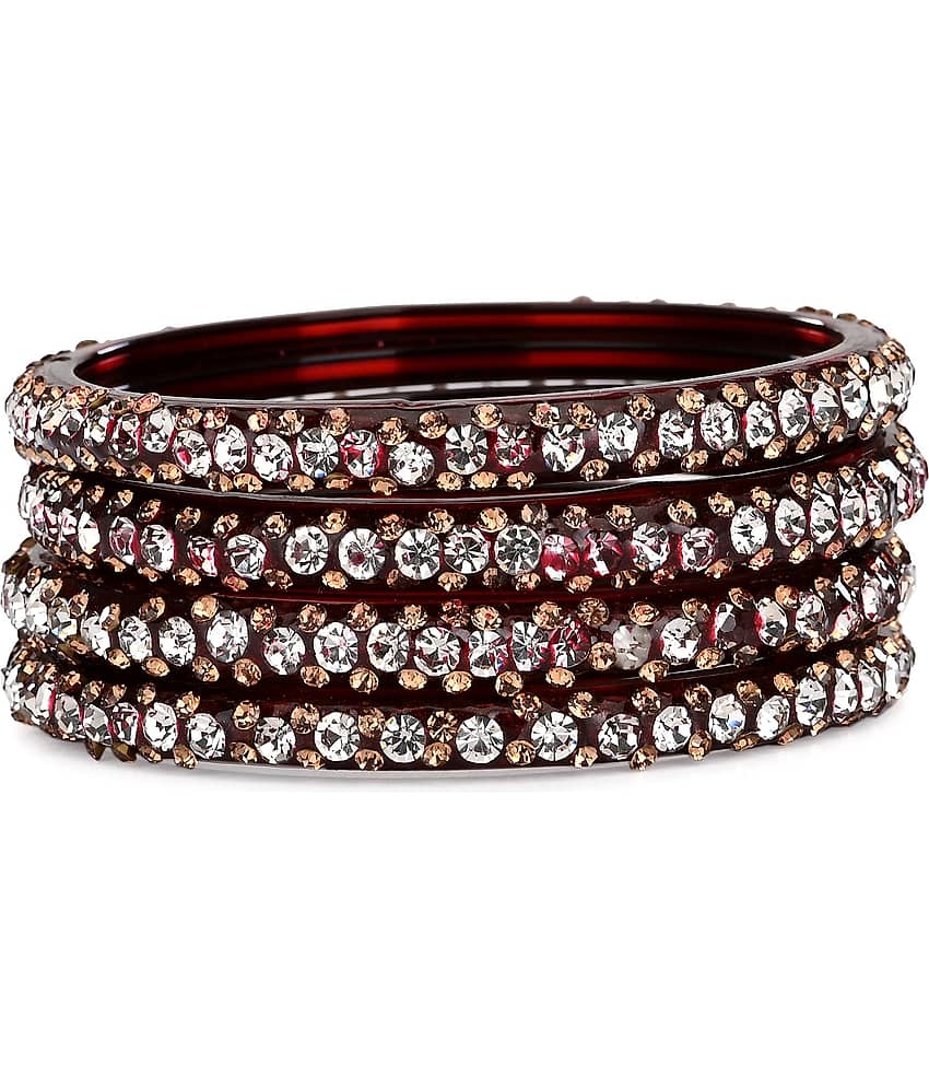 Somil Designer Bridal Glass Bangle/ Kada Set For Party Marriage, And Function, Ornamented, Colorful - Bangles & Bracelets | Buy online on ZillyBuy