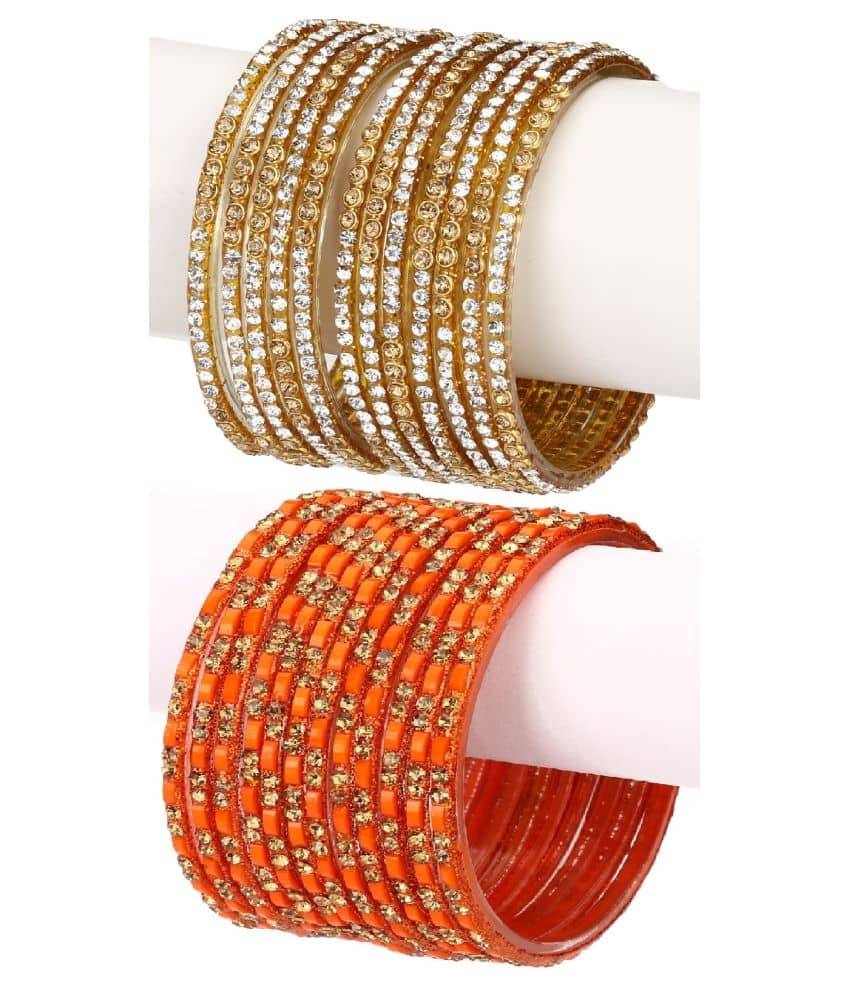 Somil Designer Wedding Fancy Glass Bangle Set For Party, Marriage, Function And Daily Use - Bangles & Bracelets | Buy online on ZillyBuy
