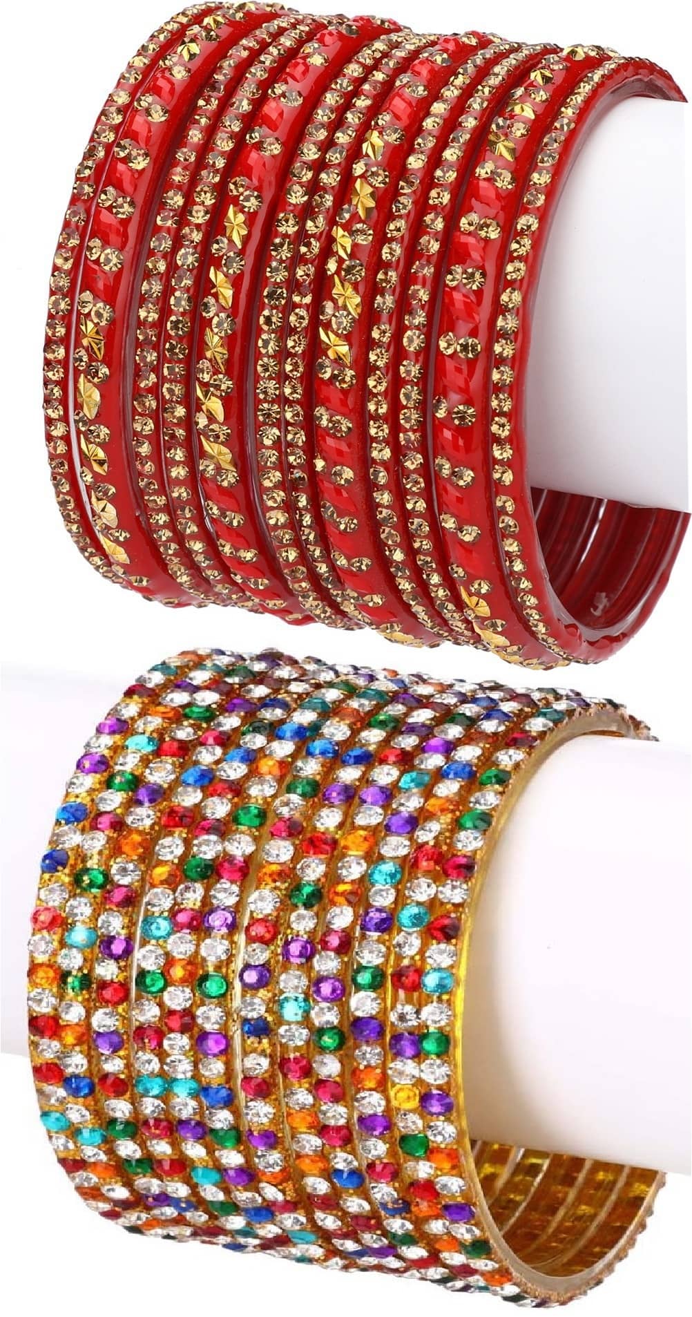 Somil Designer Wedding Fancy Glass Bangle Set For Party, Marriage, Function And Daily Use - Bangles & Bracelets | Buy online on ZillyBuy