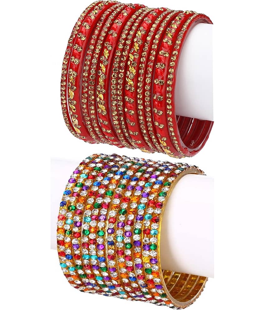 Somil Designer Wedding Fancy Glass Bangle Set For Party, Marriage, Function And Daily Use - Bangles & Bracelets | Buy online on ZillyBuy