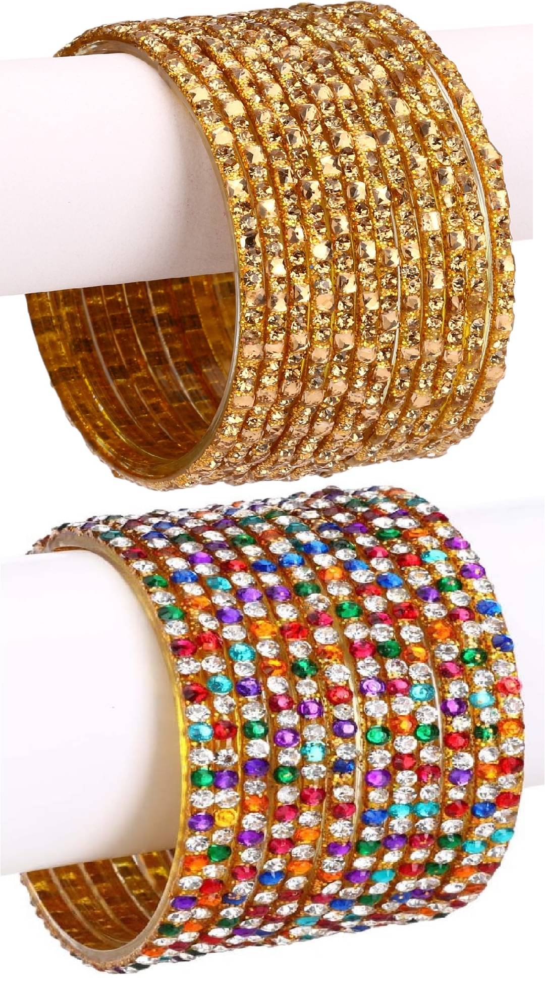 Somil Designer Wedding Fancy Glass Bangle Set For Party, Marriage, Function And Daily Use Somil Designer Wedding Fancy Glass Bangle Set For Party, Marriage, Function And Daily Use