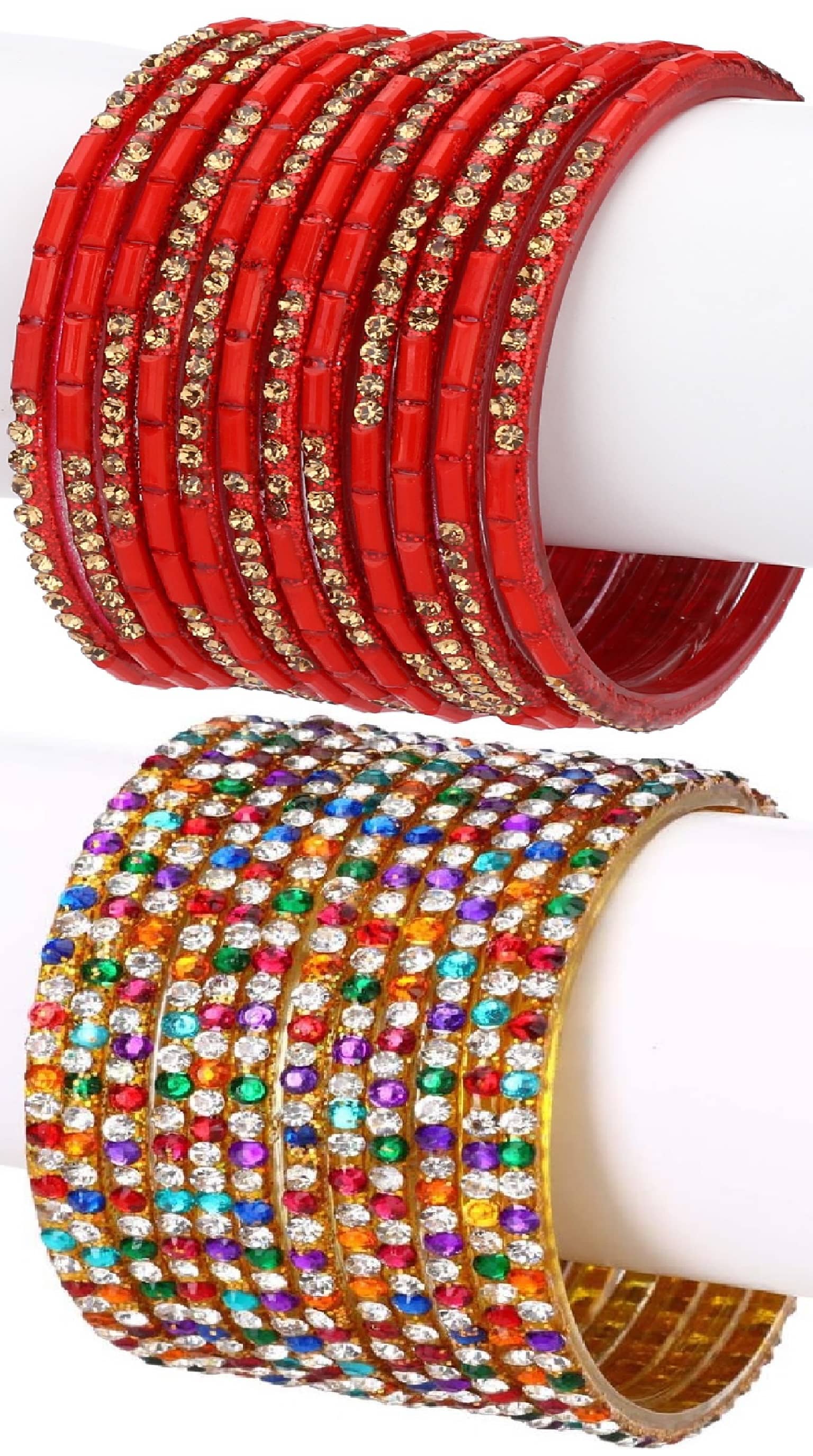 Somil Designer Wedding Fancy Glass Bangle Set For Party, Marriage, Function And Daily Use - Bangles & Bracelets | Buy online on ZillyBuy