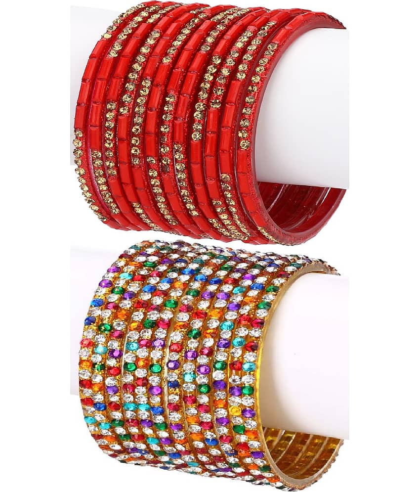 Somil Designer Wedding Fancy Glass Bangle Set For Party, Marriage, Function And Daily Use - Bangles & Bracelets | Buy online on ZillyBuy