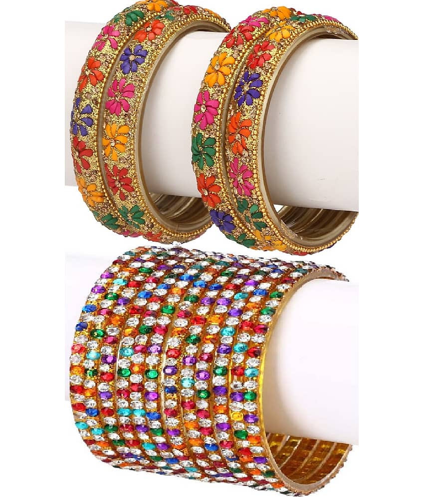 Somil Designer Wedding Fancy Glass Bangle Set For Party, Marriage, Function And Daily Use - Bangles & Bracelets | Buy online on ZillyBuy