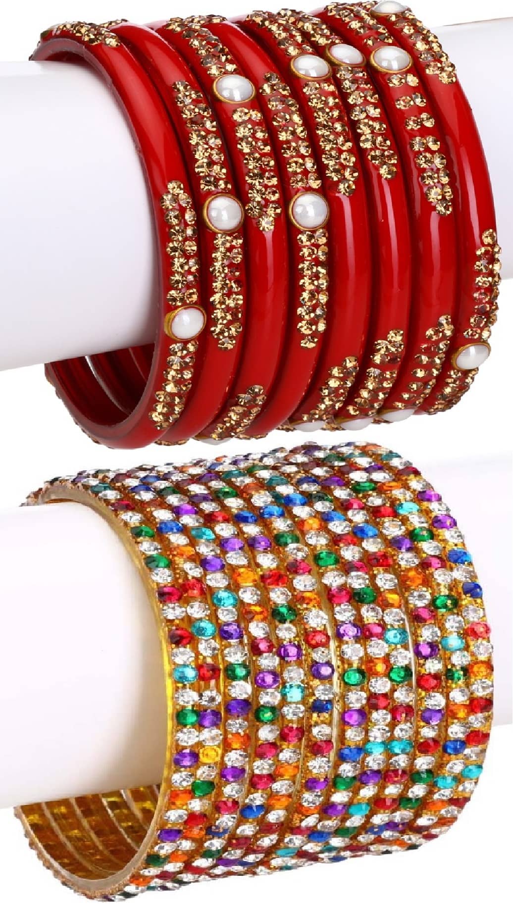 Somil Designer Wedding Fancy Glass Bangle Set For Party, Marriage, Function And Daily Use - Bangles & Bracelets | Buy online on ZillyBuy