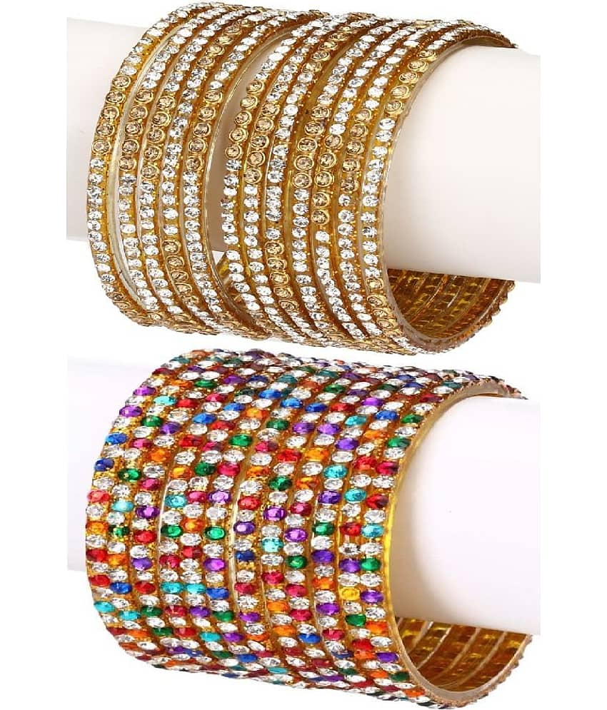 Somil - Multicolor Bangle Set (Pack of 2) - Bangles & Bracelets | Buy online on ZillyBuy