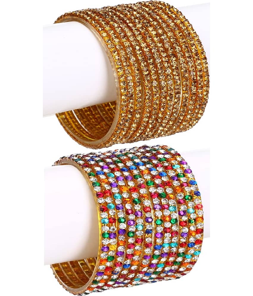 Somil Designer Wedding Fancy Glass Bangle Set For Party, Marriage, Function And Daily Use - Bangles & Bracelets | Buy online on ZillyBuy