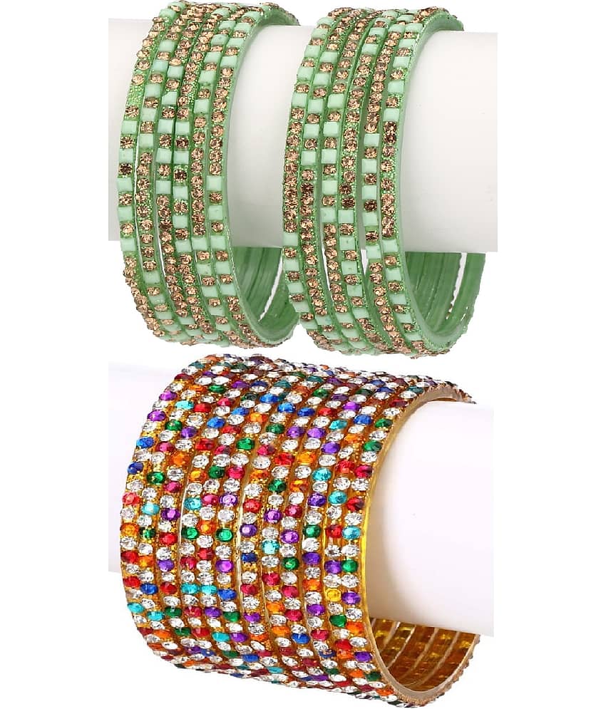 Somil Designer Wedding Fancy Glass Bangle Set For Party, Marriage, Function And Daily Use - Bangles & Bracelets | Buy online on ZillyBuy