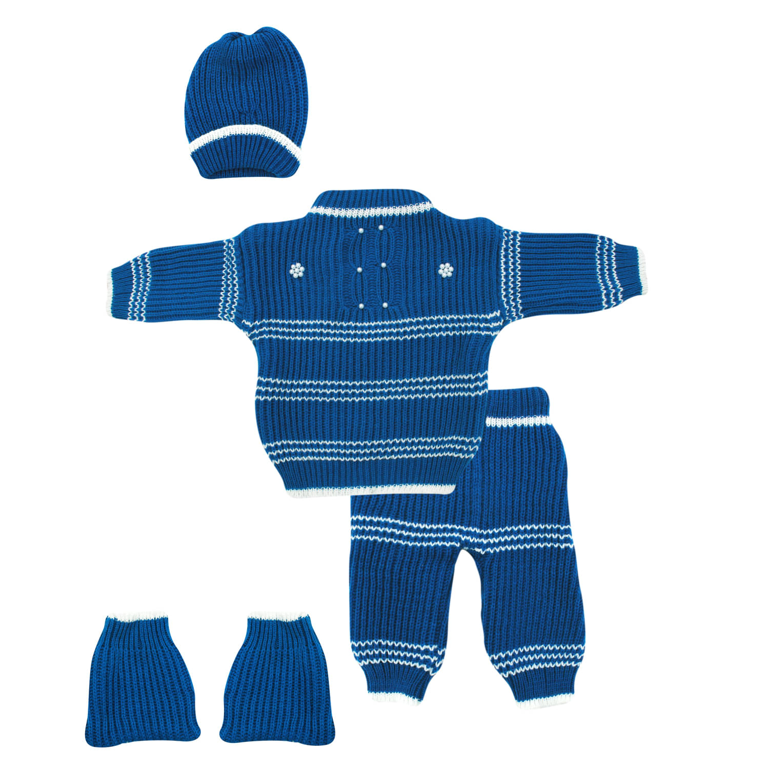     			The Creators Pack of 1 Unisex for Baby Woollen Sweater ( Blue )