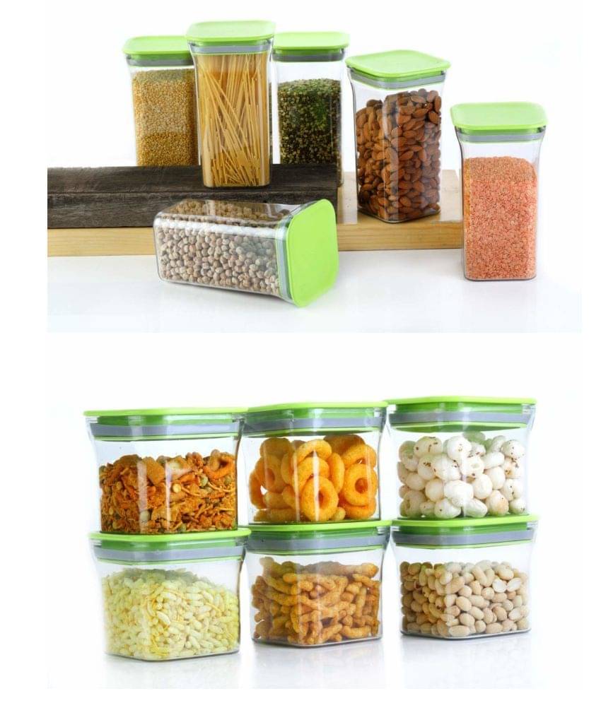     			analog kichenware Dal, Pasta, Grocery Plastic Food Container Set of 12 1100 mL