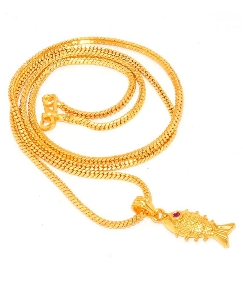 Jewar Mandi - Golden Pendant ( Pack of 1 )