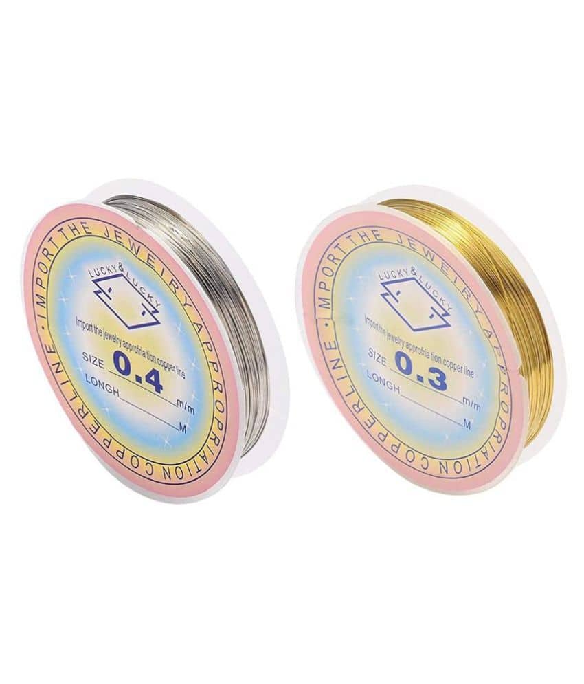 PRANSUNITA Other Copper Jewelry Wire Tarnish Resistant for Crafts Beading ( Pack of 2 ) - Stationery | Buy online on ZillyBuy