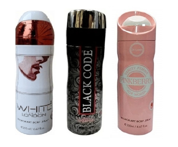 St Louis BLACKCODE , PINKBERRY , WHITE LONDON Body Spray - For Men & Women