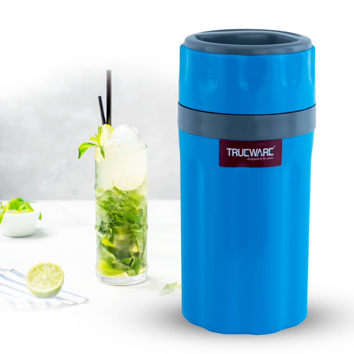     			Trueware Tuff Light Blue Steel Flask 300 ml