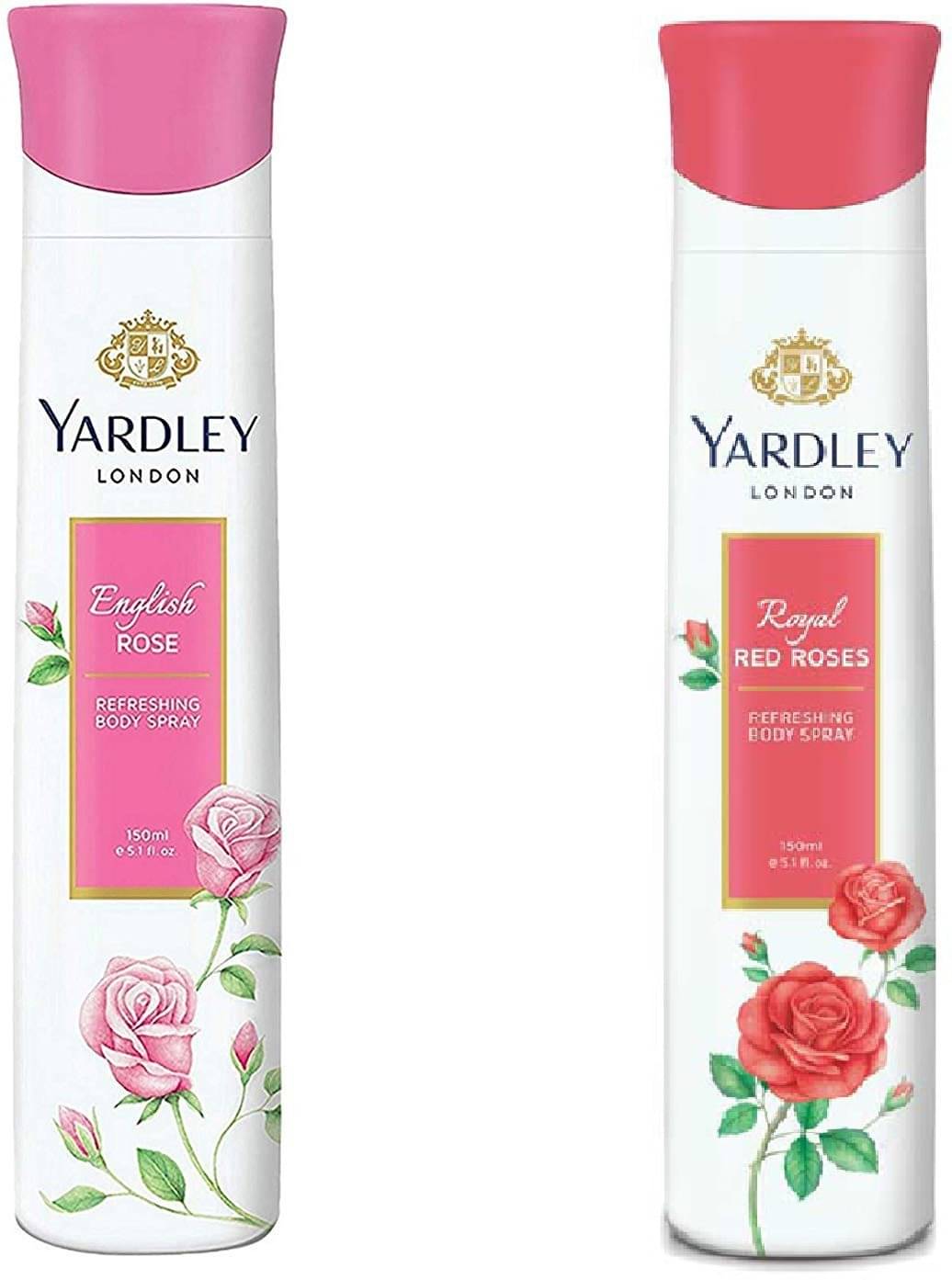     			Yardley London Royal Red Rose, English Rose Deodorant Spray - For Men & Women
