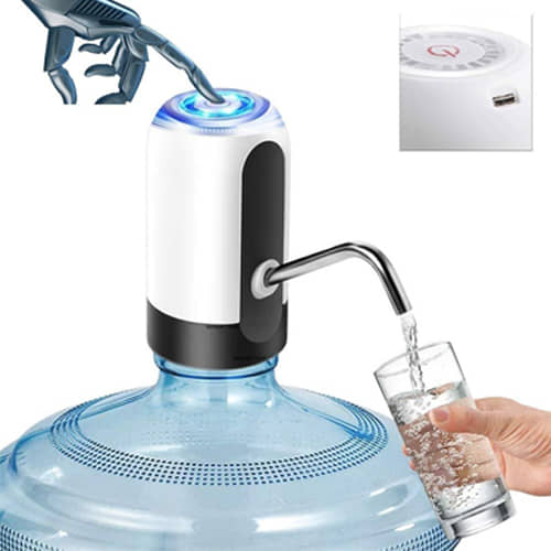 Automatic Wireless Electric Rechargeable Drinking Water Dispenser Pump for 20 Liter Bottle Can with USB charging