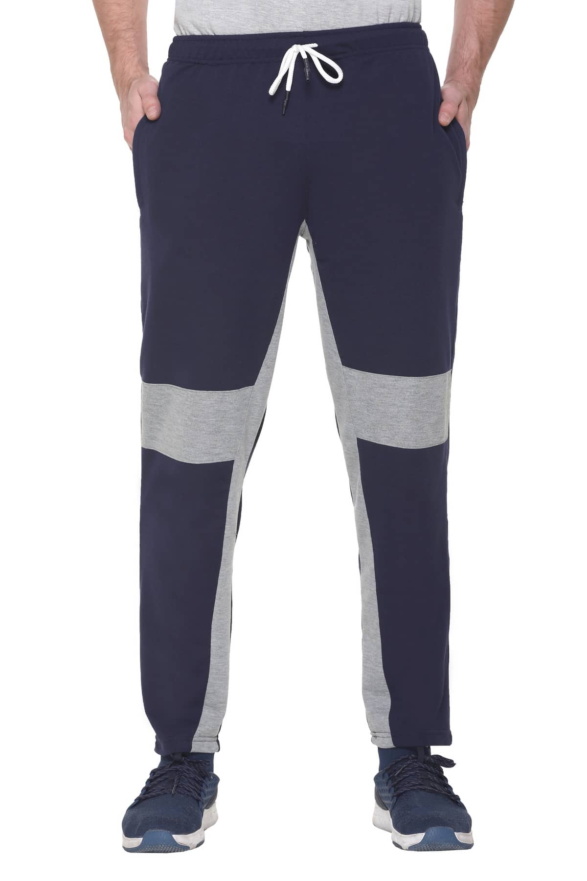 HVBK - Navy Blue Cotton Blend Men's Trackpants ( Pack of 1 ) - Track Pants | Buy online on ZillyBuy