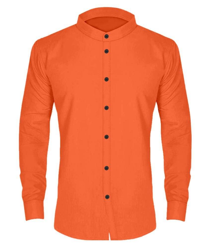     			MBF66 Cotton Blend Orange Shirt Single