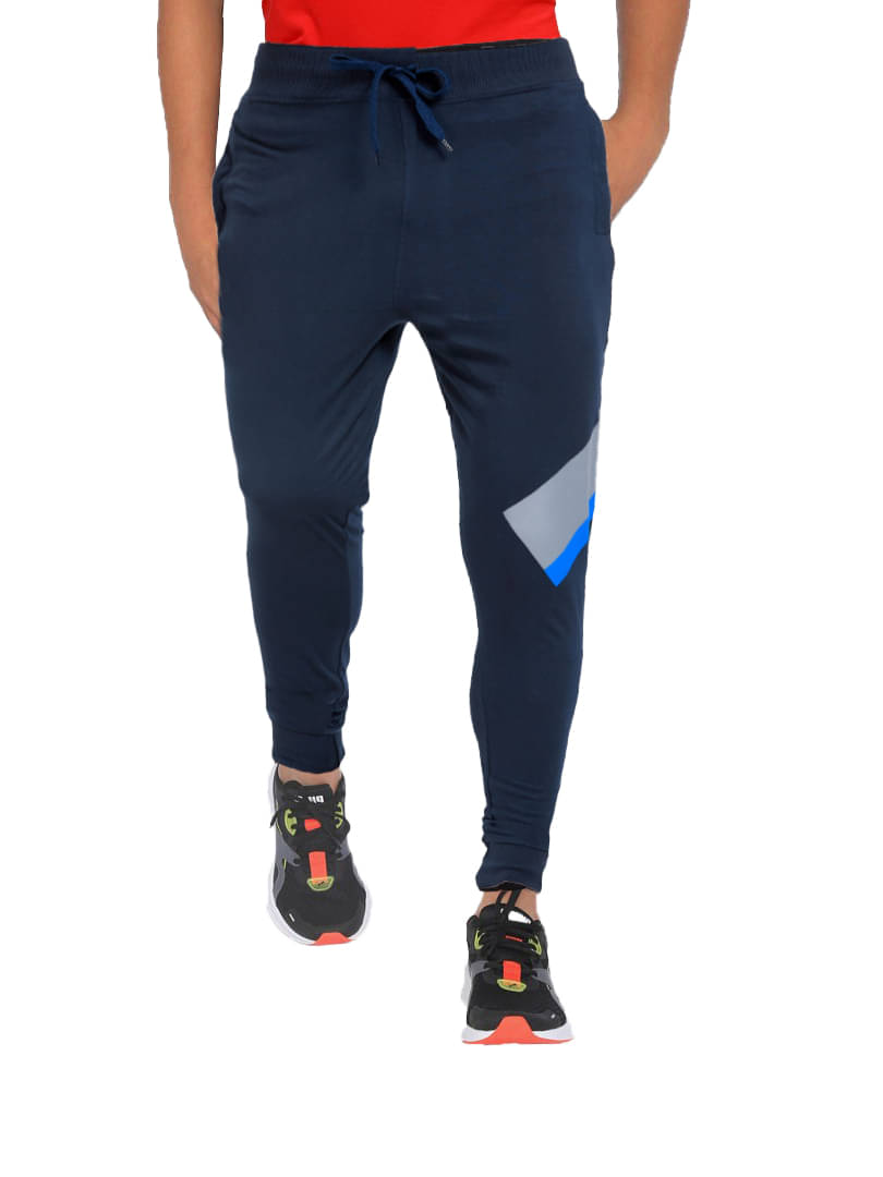 Maniac Boy's Printed Navy Cotton Jogger Maniac Boy's Printed Navy Cotton Jogger