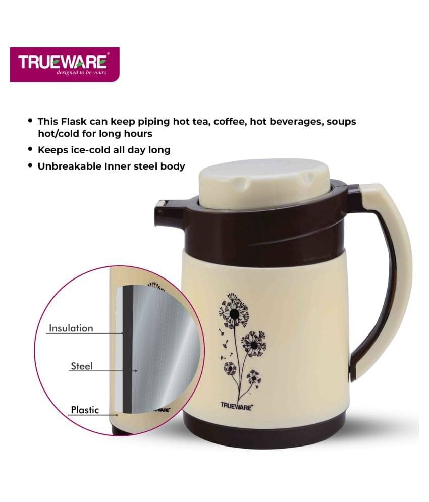     			Trueware Ruff Tuff Brown Plastic Flask 750 ml
