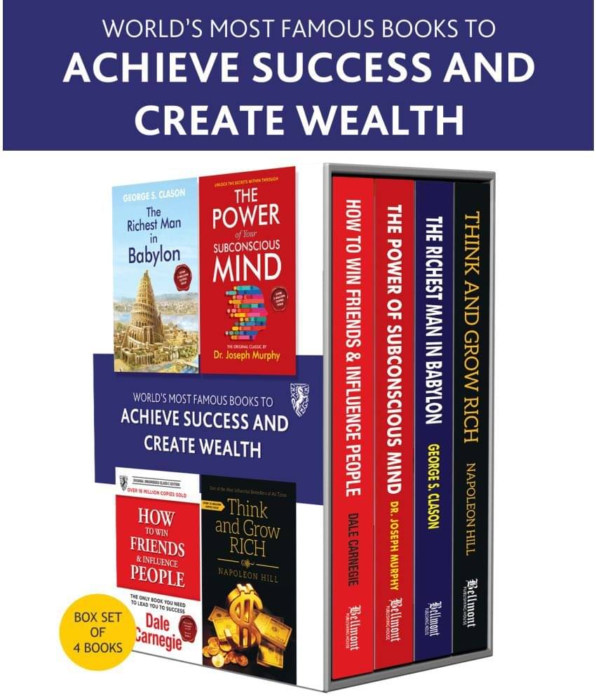     			World's Most Famous Books to Achieve Success and Create Wealth (Set of 4 Books): Perfect Motivational Gift Set