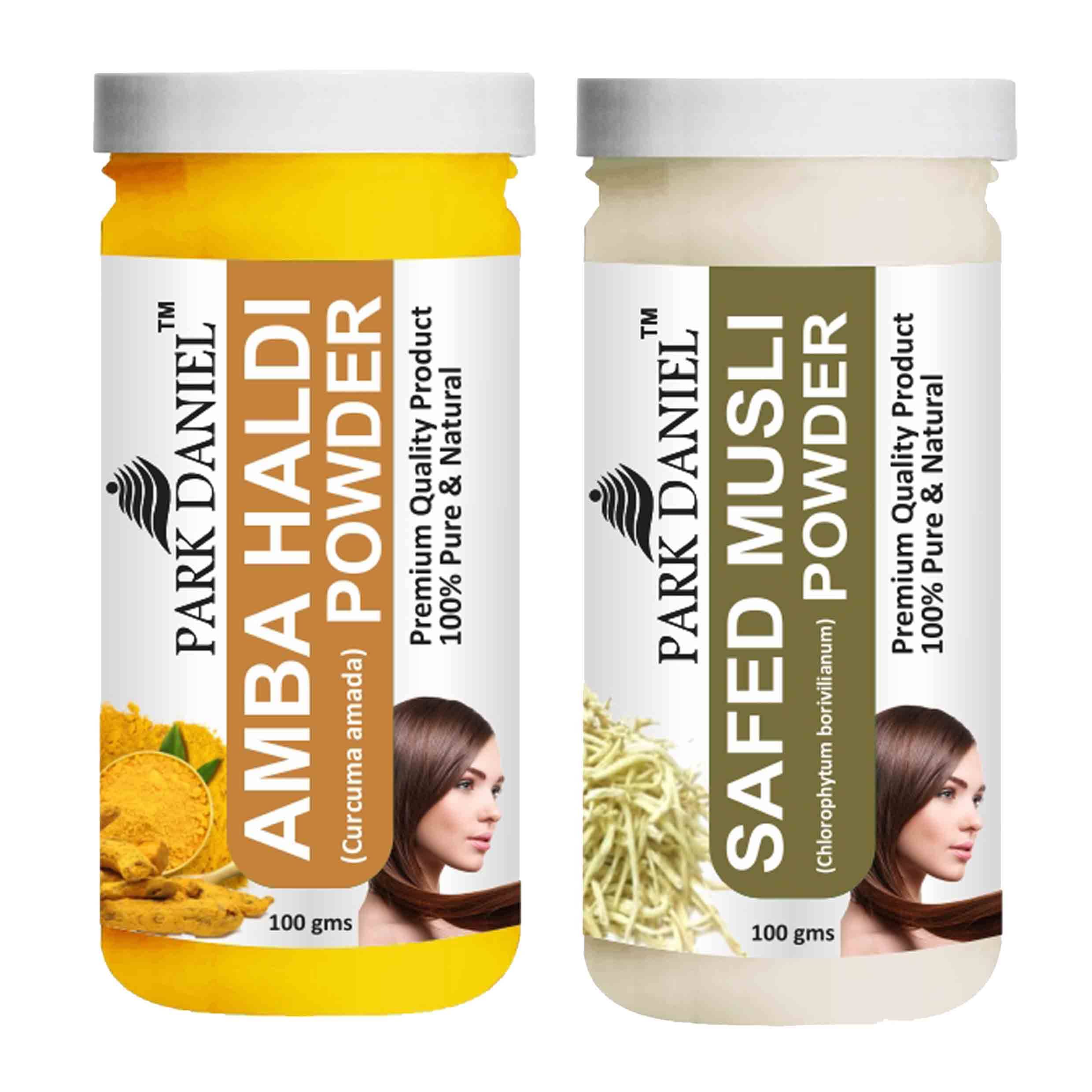 Park Daniel Amba Haldi & Safed Musli Powder Hair Mask 200 g Pack of 2 Park Daniel Amba Haldi & Safed Musli Powder Hair Mask 200 g Pack of 2