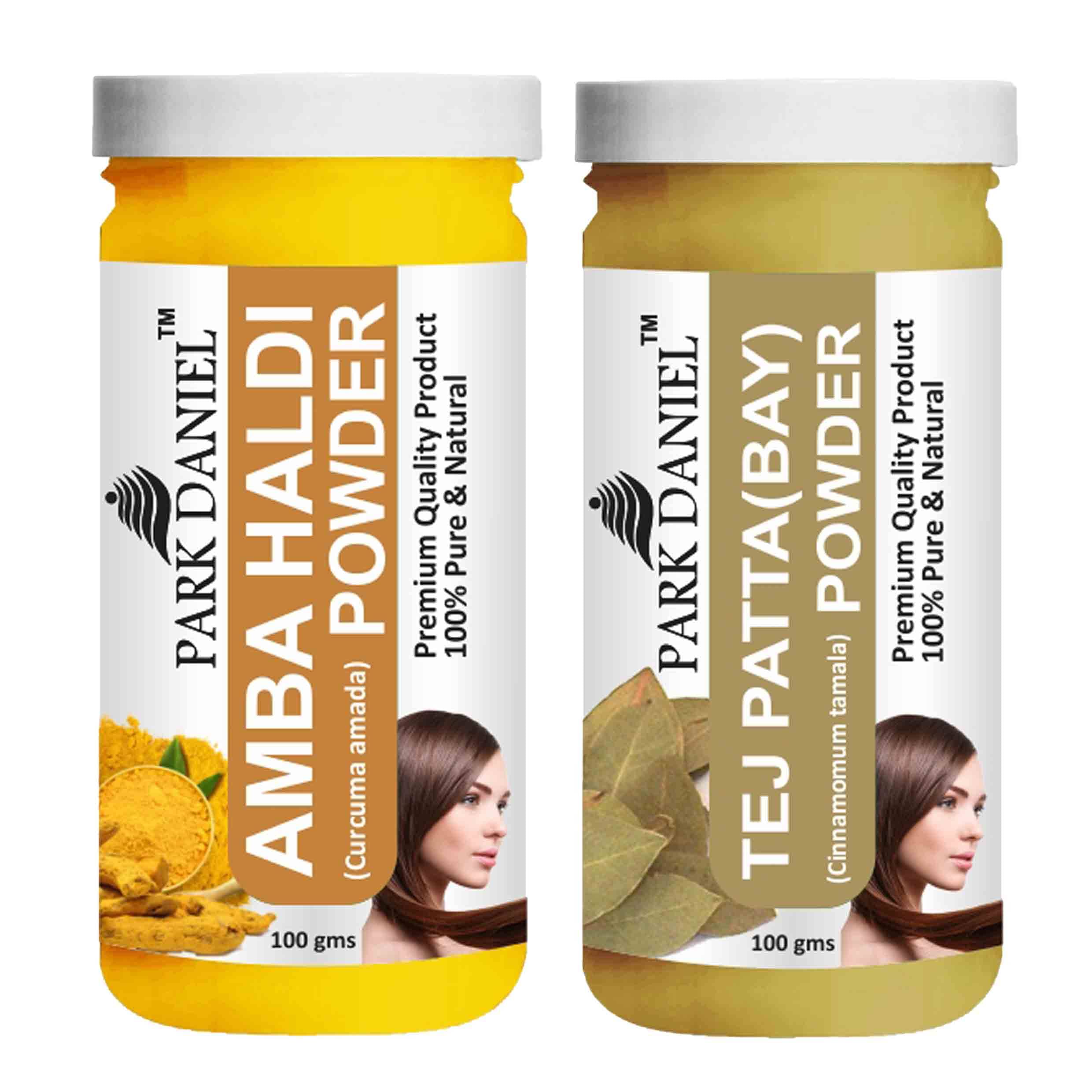 Park Daniel Amba Haldi & Tej Patta(Bay) Powder Hair Mask 200 g Pack of 2 Park Daniel Amba Haldi & Tej Patta(Bay) Powder Hair Mask 200 g Pack of 2