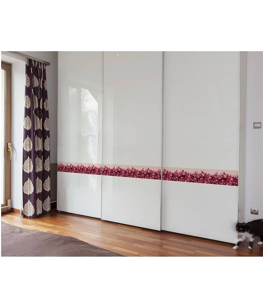 WallDesign Carolina Rose Flowers - 14 cm W x 305 cm L Floral Sticker ( 305 x 14 cms )