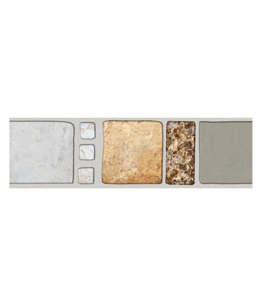     			WallDesign Classic Designer Tiles - 8 cm W x 610 cm L Abstract Sticker ( 610 x 8 cms )